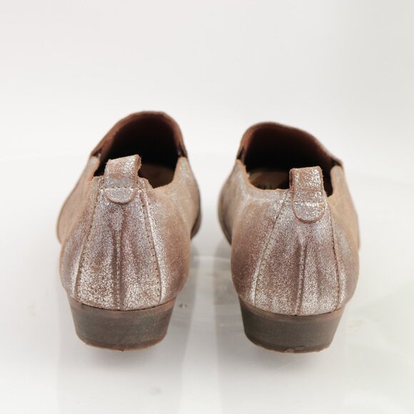 Seychelles Womens Bootie Size 8 Distress Silver Metallic Slip On Shoes Point Toe - Picture 4 of 12